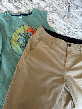 Hurley Boys Green Palm Graphic Short Sleeve Tee